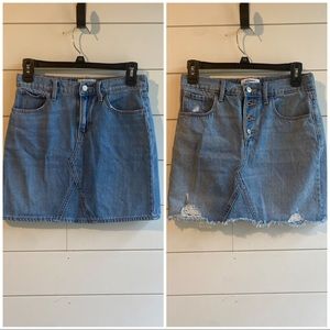 Bundle of 2 Old Navy Girls Denim Jean Skirts size XL 14/16